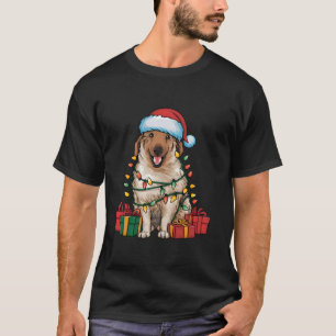 Kerstverlichting Kerstmuts Anatolische Herder Hond T-shirt