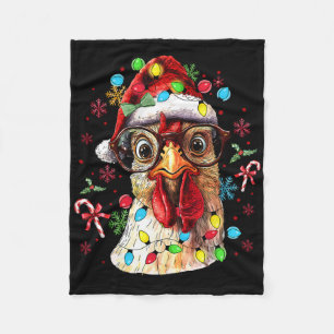 Kerstverlichting Kip Kerstman Grappige Kerstboom C Fleece Deken