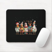 Kerstverlichting Kip Kerstman Grappige Kerstboom C Muismat (Met muis)