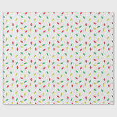 Kerstverlichting kleurrijke vakantie inpakpapier (Vlak)