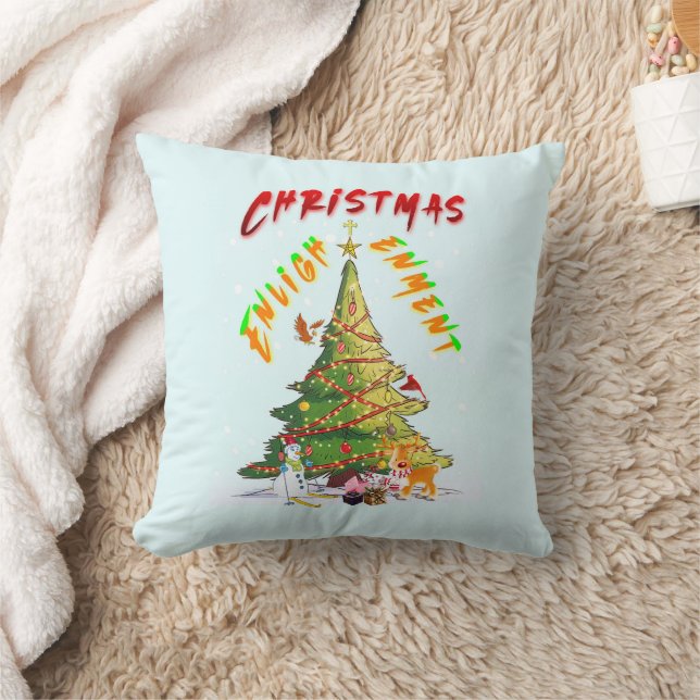 kerstverlichting kussen (Deken)