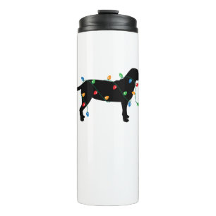 Kerstverlichting Labrador Retriever Hondenshirt Thermosbeker