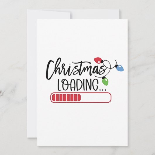 Kerstverlichting laden aankondiging (Voorkant)