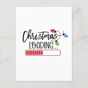Kerstverlichting laden aankondigingskaart