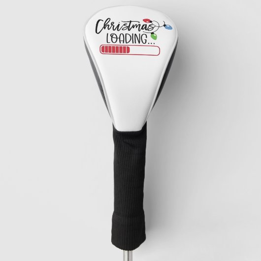 Kerstverlichting laden golfheadcover (Voorkant)