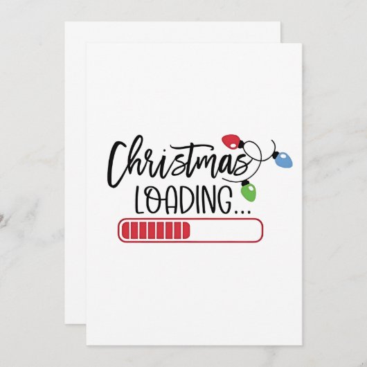 Kerstverlichting laden kaart (Voorkant / Achterkant)