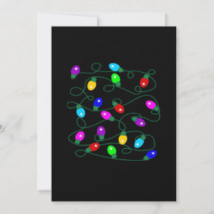 Kerstverlichting -Laten we de lichten aansteken- v Feestdagenkaart