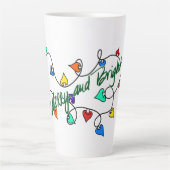 Kerstverlichting Latte Mok (Voorkant)