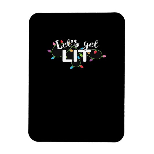 Kerstverlichting Let's Get Lit Gift Classic Magneet (Verticaal)