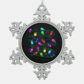 Kerstverlichting - Let's Get Lit Lights - Merry &  Tin Sneeuwvlok Ornament (Voorkant)