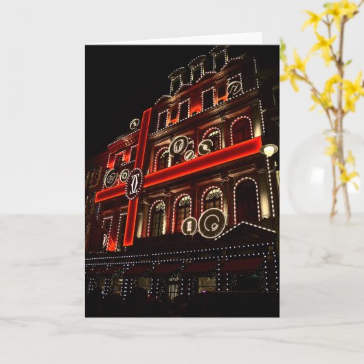 Kerstverlichting Londen (7994) Kaart (Gele Bloem)