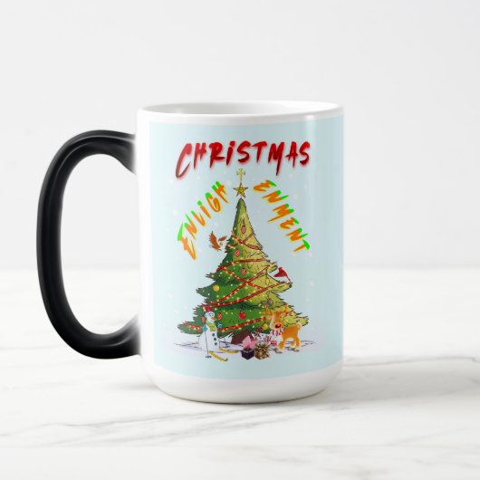 kerstverlichting magische mok (Links)