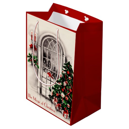 Kerstverlichting Medium Cadeauzakje (Achterkant Gekanteld)