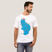 Kerstverlichting met oude Cookie Monster T-shirt (Voorkant volledig)