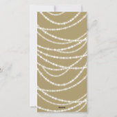 Kerstverlichting met sprankelende lichten foto feestdagenkaart (Achterkant)