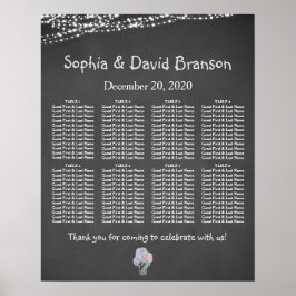 Kerstverlichting Metselpotje Krijtbord Stoelenkaar Poster