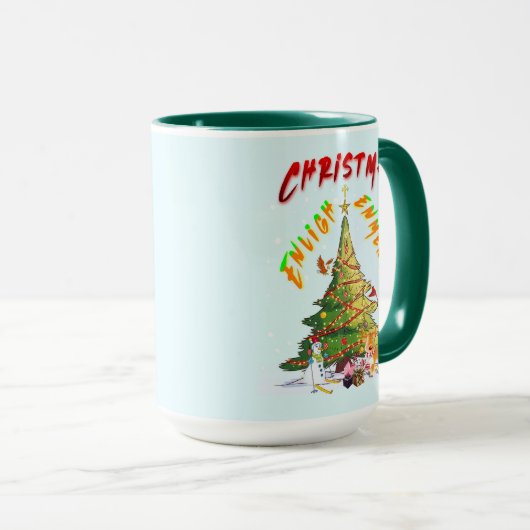 kerstverlichting mok (Voorkant rechts)