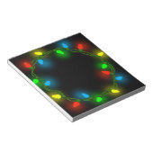 kerstverlichting notitieblok (Schuin)