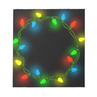 kerstverlichting notitieblok