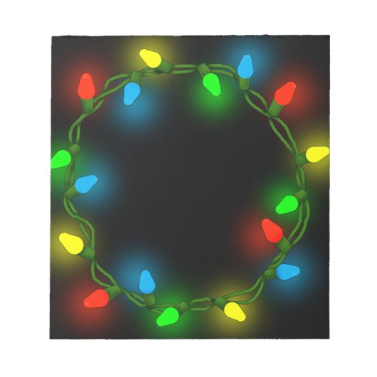 kerstverlichting notitieblok (Voorkant)