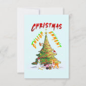 kerstverlichting notitiekaartje (Voorkant)