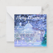 kerstverlichting notitiekaartje (Voorkant)