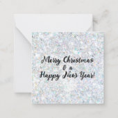 kerstverlichting notitiekaartje (Achterkant)