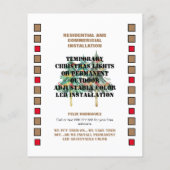 Kerstverlichting of Permanente Openlucht leiden Flyer (Achterkant)