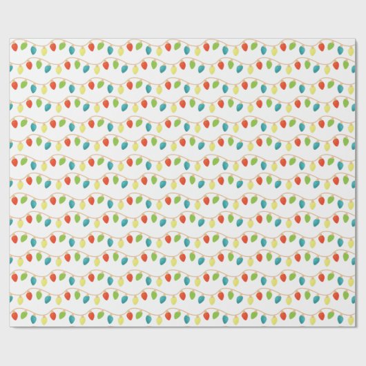 Kerstverlichting ontwerp cadeaupapier (Vlak)