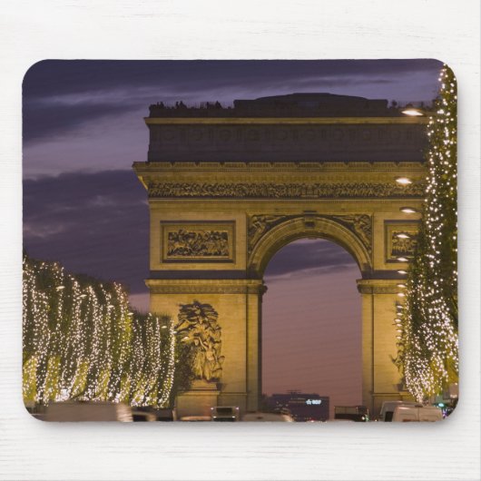 Kerstverlichting op de Champs Elysees Muismat (Voorkant)