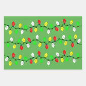 kerstverlichting op maat inpakpapier vel (Voorkant)