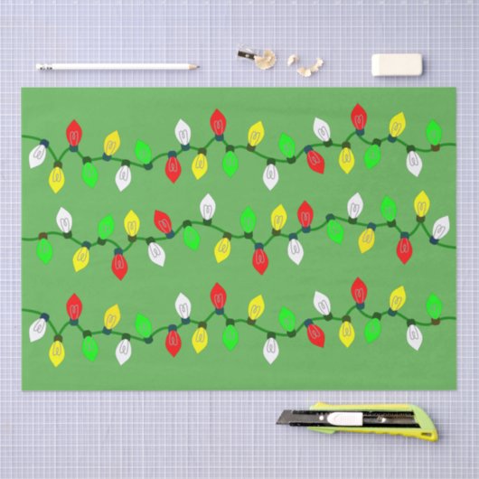 kerstverlichting op maat tissuepapier (Craft)