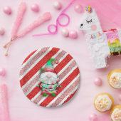 kerstverlichting op snoepriet papieren bordje (Feest)