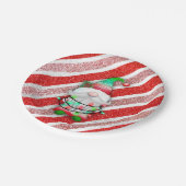 kerstverlichting op snoepriet papieren bordje (Gekanteld)