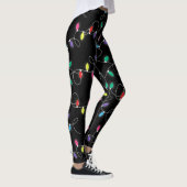 kerstverlichting over de hele printlegging leggings (Rechts)