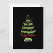 Kerstverlichting overeenkomend Kerstman Vuilwagen  Kaart (Voorkant / Achterkant)