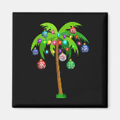 Kerstverlichting Palm Tree Fun Hawaii Beach Tropic Magneet (Voorkant)