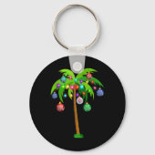 Kerstverlichting Palm Tree Fun Hawaii Beach Tropic Sleutelhanger (Voorkant)