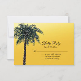 Kerstverlichting Palmboom Goud RSVP Kaartje