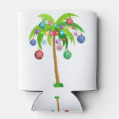 Kerstverlichting palmboom hawaii strand tropische blikjeskoeler (Achterkant)