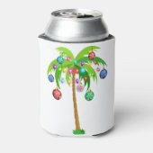 Kerstverlichting palmboom hawaii strand tropische blikjeskoeler (Blikje Achterkant)