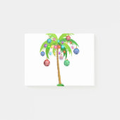 Kerstverlichting palmboom hawaii strand tropische  post-it® notes (Voorkant)