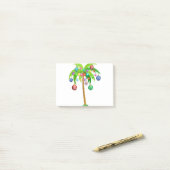 Kerstverlichting palmboom hawaii strand tropische  post-it® notes (Op bureau)