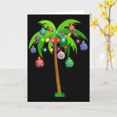 Kerstverlichting Palmboom Pret Hawaii Strand Tropi Kaart (Gele Bloem)