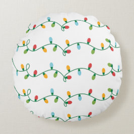 Kerstverlichting Pillow #HolidayZ Rond Kussen