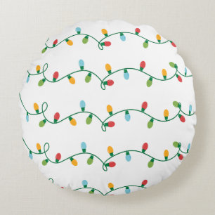 Kerstverlichting Pillow #HolidayZ Rond Kussen