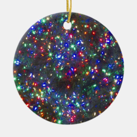 Kerstverlichting, Portland, Oregon Keramisch Ornament (Voorkant)