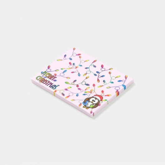 Kerstverlichting Post-it® Notes (Schuin)