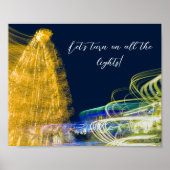 kerstverlichting poster (Voorkant)
