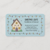 ☃️Kerstverlichting QR Vcard Visitekaartje (Voorkant)